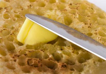 Spreading butter