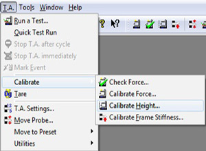 Calibration window